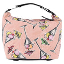 CHANEL Ice Cream Pattern Shoulder Bag Canvas Pink Black CC Auth 201171V-3