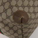 GUCCI GG Supreme Web Sherry Line Tote Bag PVC Beige 002 39 6211 Auth 201174A-12