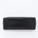 GUCCI Bamboo Hand Bag Leather Black Gold Tone 001 3008 Auth 201175-10