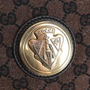 GUCCI GG Canvas Hand Bag Outlet Brown Gold 286307 Auth 201176V-17