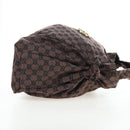 GUCCI GG Canvas Hand Bag Outlet Brown Gold 286307 Auth 201176V-4