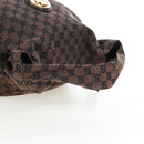 GUCCI GG Canvas Hand Bag Outlet Brown Gold 286307 Auth 201176V-7