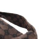 GUCCI GG Canvas Hand Bag Outlet Brown Gold 286307 Auth 201176V-8