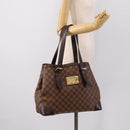 LOUIS VUITTON Damier Ebene Hampstead MM Tote Bag N51204 LV Auth 201177SAV-23