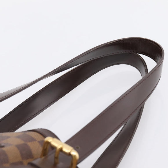 LOUIS VUITTON Damier Ebene Hampstead MM Tote Bag N51204 LV Auth 201177SAV