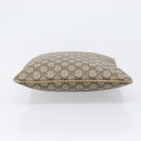 GUCCI GG Supreme Hand Bag PVC Beige Silver 117551 Auth 201178-5