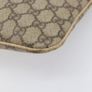 GUCCI GG Supreme Hand Bag PVC Beige Silver 117551 Auth 201178-15