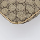 GUCCI GG Supreme Hand Bag PVC Beige Silver 117551 Auth 201178-16