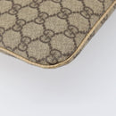 GUCCI GG Supreme Hand Bag PVC Beige Silver 117551 Auth 201178-18