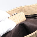GUCCI GG Supreme Hand Bag PVC Beige Silver 117551 Auth 201178-12