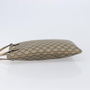 GUCCI GG Supreme Hand Bag PVC Beige Silver 117551 Auth 201178-4