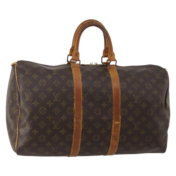 LOUIS VUITTON Monogram Keepall 45 Boston Bag M41428 LV Auth 201180