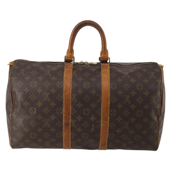 LOUIS VUITTON Monogram Keepall 45 Boston Bag M41428 LV Auth 201180