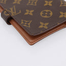 LOUIS VUITTON Monogram Agenda PM Day Planner Cover R20005 LV Auth 201181-11