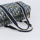 Christian Dior Trotter Hand Bag PVC Leather Navy White Auth 201187-9