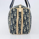 Christian Dior Trotter Hand Bag PVC Leather Navy White Auth 201187-4