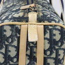 Christian Dior Trotter Hand Bag PVC Leather Navy White Auth 201187-5