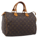LOUIS VUITTON Monogram Speedy 30 Hand Bag M41526 LV Auth 201195A-1