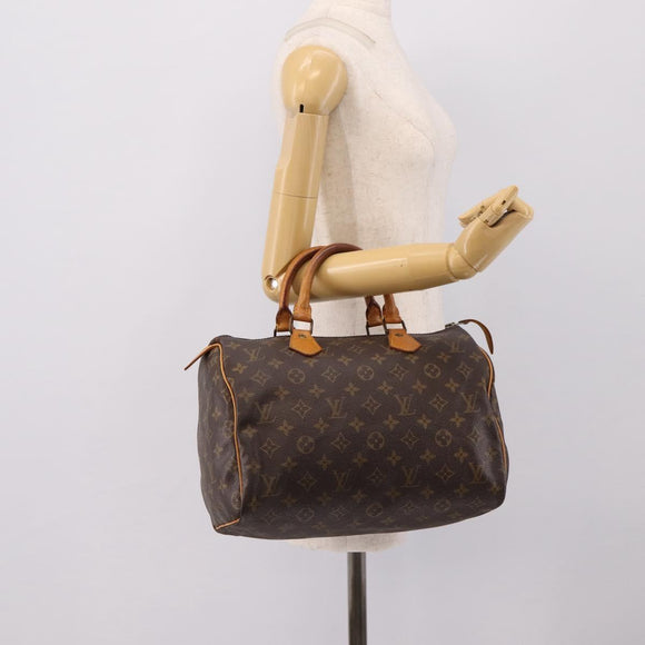 LOUIS VUITTON Monogram Speedy 30 Hand Bag M41526 LV Auth 201195A