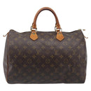 LOUIS VUITTON Monogram Speedy 35 Hand Bag M41524 LV Auth 201198-13