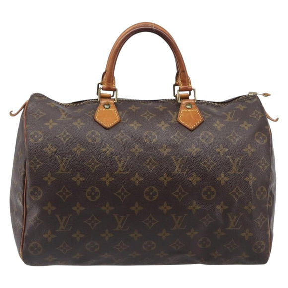 LOUIS VUITTON Monogram Speedy 35 Hand Bag M41524 LV Auth 201198