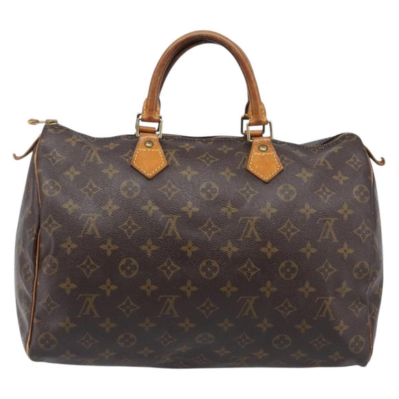 LOUIS VUITTON Monogram Speedy 35 Hand Bag M41524 LV Auth 201198
