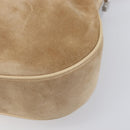 CARTIER PANTHERE Hand Bag Suede Beige Silver Auth 201200V-11