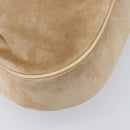 CARTIER PANTHERE Hand Bag Suede Beige Silver Auth 201200V-14