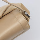 CARTIER PANTHERE Hand Bag Suede Beige Silver Auth 201200V-16