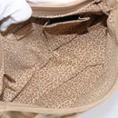 CARTIER PANTHERE Hand Bag Suede Beige Silver Auth 201200V-20