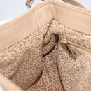 CARTIER PANTHERE Hand Bag Suede Beige Silver Auth 201200V-22
