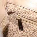 CARTIER PANTHERE Hand Bag Suede Beige Silver Auth 201200V-23