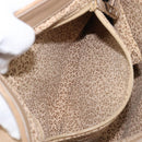 CARTIER PANTHERE Hand Bag Suede Beige Silver Auth 201200V-24