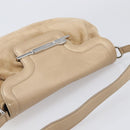 CARTIER PANTHERE Hand Bag Suede Beige Silver Auth 201200V-6