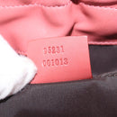 GUCCI Bamboo Hand Bag Leather Pink Gold 95231 Auth 201206V-21