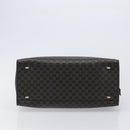CELINE Macadam Hand Bag PVC Leather Black Gold Tone Auth 201208-11