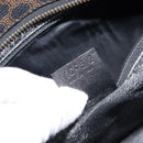 CELINE Macadam Hand Bag PVC Leather Black Gold Tone Auth 201208-26