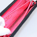 CHANEL Cambon Line Matelasse Long Wallet Leather Black Silver CC Auth 201210A-19
