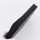 CHANEL Cambon Line Matelasse Long Wallet Leather Black Silver CC Auth 201210A-6