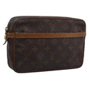 LOUIS VUITTON Monogram Compiegne 23 Clutch Bag M51847 LV Auth 201211-1