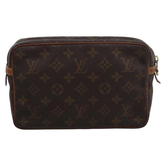 LOUIS VUITTON Monogram Compiegne 23 Clutch Bag M51847 LV Auth 201211