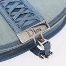 Christian Dior Admit It Shoulder Bag Denim Light Blue Silver Auth 201218V-19