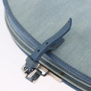 Christian Dior Admit It Shoulder Bag Denim Light Blue Silver Auth 201218V-20
