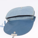 Christian Dior Admit It Shoulder Bag Denim Light Blue Silver Auth 201218V-9
