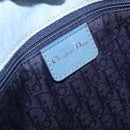 Christian Dior Admit It Shoulder Bag Denim Light Blue Silver Auth 201218V-24