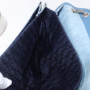 Christian Dior Admit It Shoulder Bag Denim Light Blue Silver Auth 201218V-26