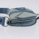 Christian Dior Admit It Shoulder Bag Denim Light Blue Silver Auth 201218V-4