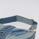 Christian Dior Admit It Shoulder Bag Denim Light Blue Silver Auth 201218V-14