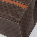 CELINE Macadam Tote Bag PVC Leather Brown Gold Tone Auth 201219-11