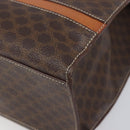 CELINE Macadam Tote Bag PVC Leather Brown Gold Tone Auth 201219-13